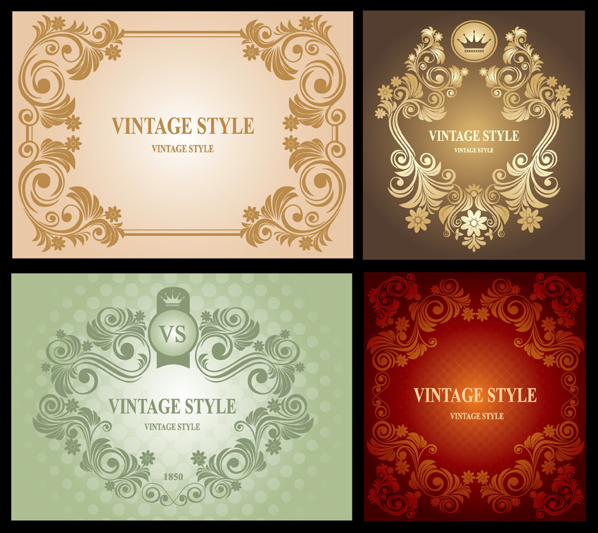 free vector Beautiful europeanstyle lace pattern vector